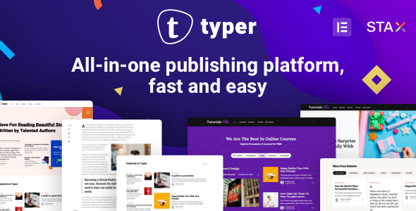 Typer - Multi Author Publishing WordPress Theme Logo